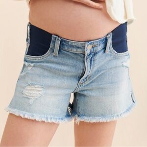Maternity Ozzie Denim frayed shorts - joes jeans - size 25